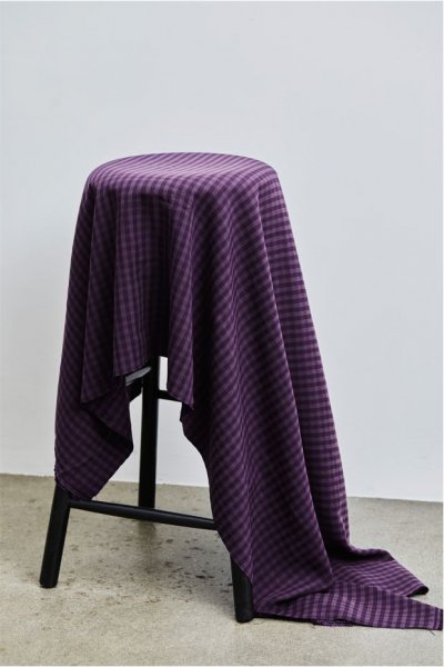 Two Tone Check mit TENCEL™ - purple night - meetMilk