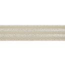 Gummiband - Streifen - Lurex silber - sand - 4cm