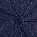 RESTSTÜCK 60cm !!! - Jersey - Dots - navy