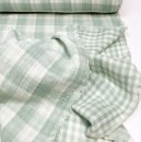 RESTSTÜCK 90cm !!! - Musselin - Checks - Double Sided - mint