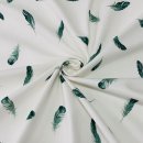 RESTSTÜCK 50cm !!! - Jersey - Nature Feathers - dusty green