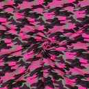 RESTSTÜCK 90cm !!! - Jersey - Neon Camouflage - pink