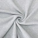 RESTSTÜCK 1,60m !!! - Rippstrick - Recycled Cotton - light grey