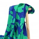 RESTSTÜCK 80 cm !!! - Viskose - Kalea Flower - blue/green