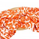 RESTSTÜCK 90cm !!! - Viskose Popeline - Camouflage - orange