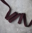 Schrägband - Crispy Crepe mit TENCEL™ - maroon - 13mm - meetMilk