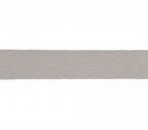 Schrägband - Musselin - 20mm - silver grey